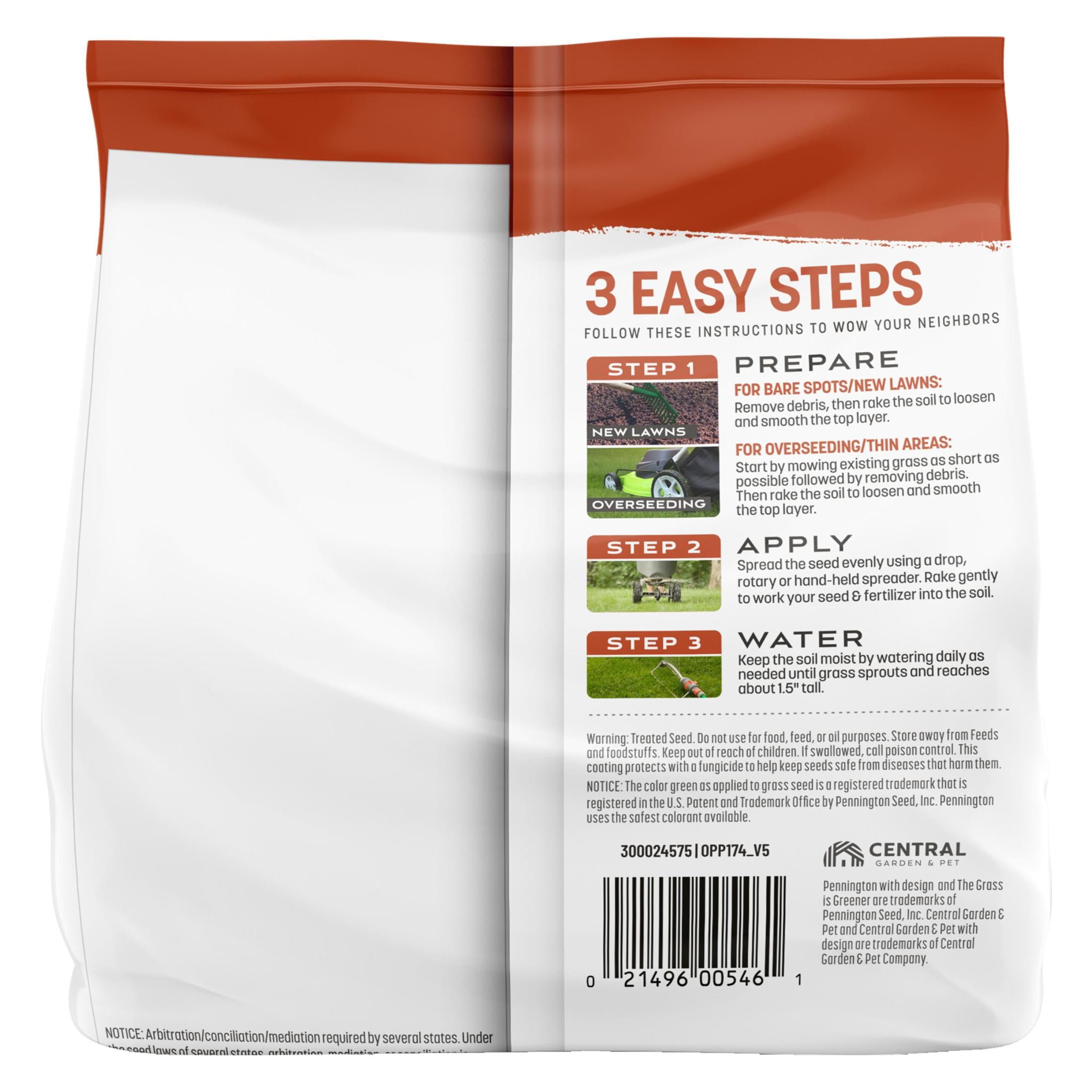 (3 pack) Pennington Bermudagrass Grass Seeds for Full Sun Lawn, Grass Seed, 1 lb