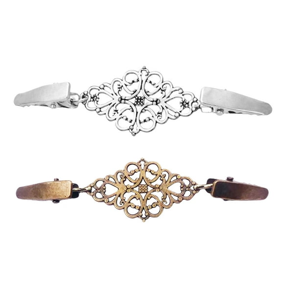 4 Pcs  Shirts Dresses Shawl Clips Vintage Sweater Cardigan Collar Clips Women Jewelry Gift