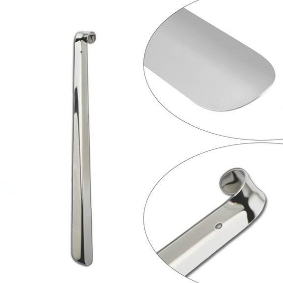 Stainless Steel Handled Shoehorn Comfortable 51cm Metal Shoe Horn Tool