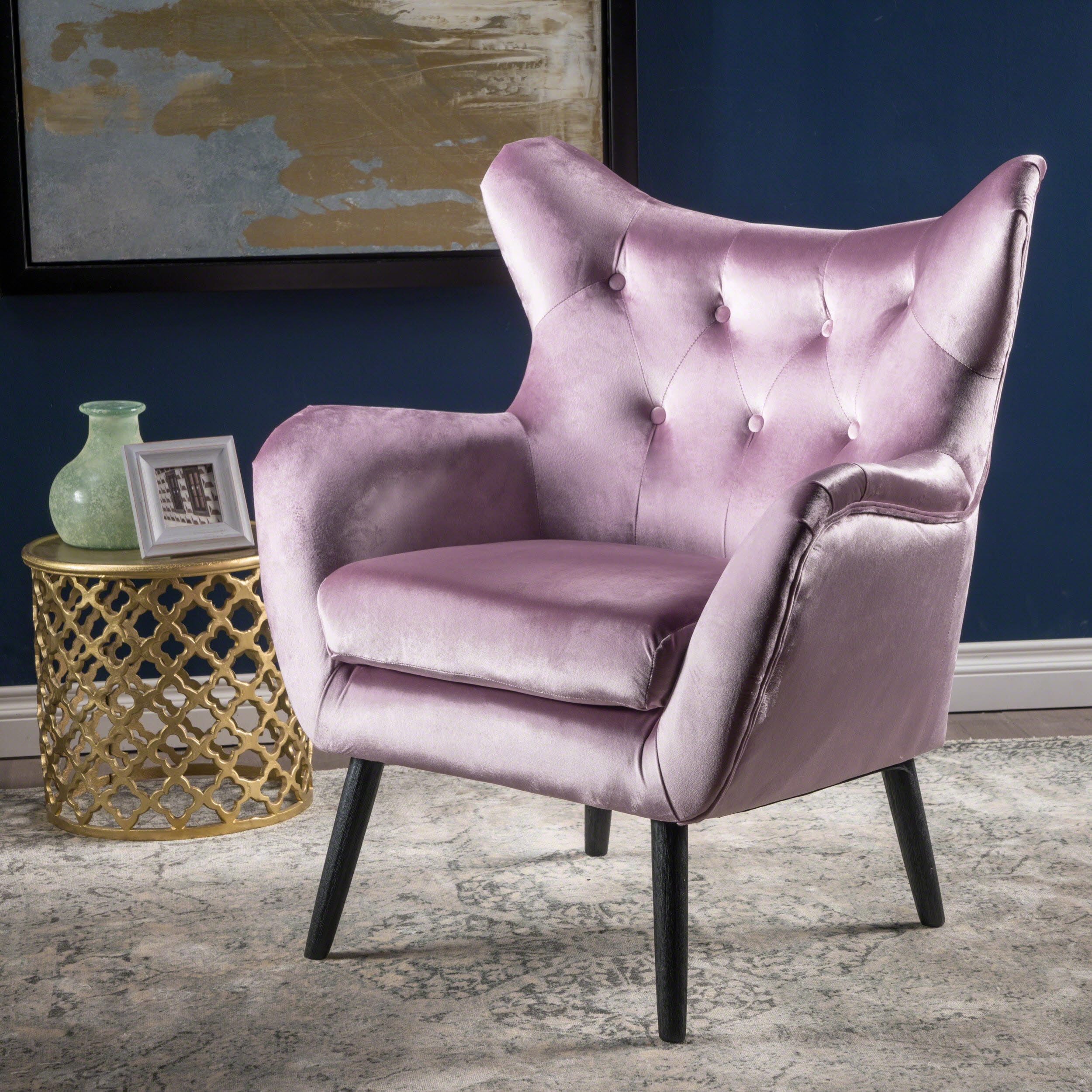 Light purple accent chair sale