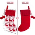 thumbnail image 4 of Calcetines navideños de Punto con , tamaño Grande, para decoración navideña y decoración de día Festivo en Familia, 4 of 5