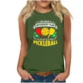 thumbnail image 2 of Blouses Décontractées Mode pour Femmes Imprimé Baseball Col Rond T-Shirt Sans Manches, 2 of 4
