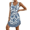 thumbnail image 4 of Ronuti Dresses for Women 2026 Fashion Loose V Neck Sleeveless Dress Sundresses, 4 of 9
