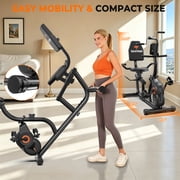 LNOW Recumbent Stationary Bike for Home with Arm Exerciser , Low-Impact Cardio & Physical Therapy for Seniors