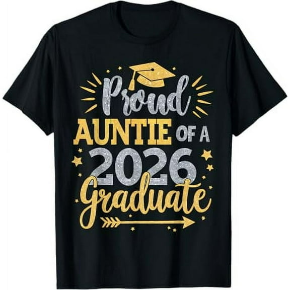 Auntie Senior 2026 Proud Auntie of a Class of 2026 Graduate T-Shirt