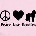 thumbnail image 2 of CafePress - Peace, Love, Doodles Baby Light Bodysuit - Baby Light Bodysuit, Size Newborn - 24 Months, 2 of 4