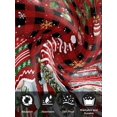 thumbnail image 7 of Red Plaid Gnomes Christmas Cloth Napkins Set of 8 Reusable Dinner Napkins, Xmas Balls Tree Snowflake Cocktail Napkin Washable Table Napkins for Wedding/Holiday Party/Baby Shower 20"x20", 7 of 7