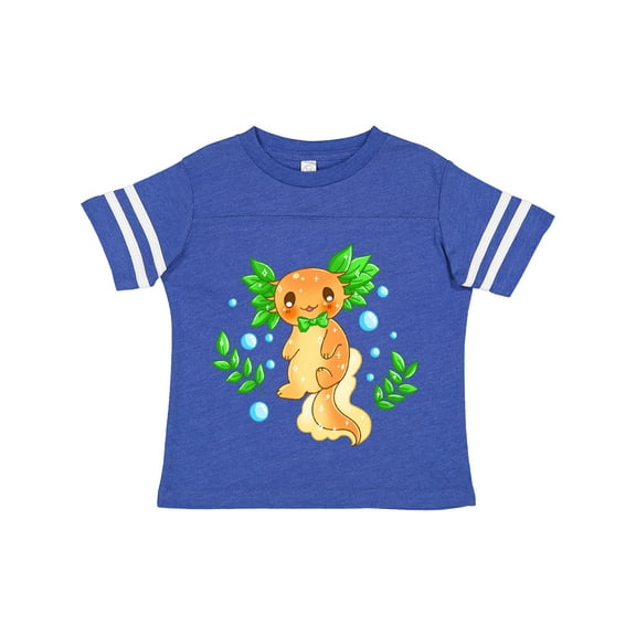 Inktastic Cute Orange and Green Axolotl Boys or Girls Toddler T-Shirt