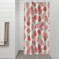 thumbnail image 2 of Strawberry Plants Fruit Light Pink Pattern Shower Curtain 36"x72" ,Bathroom Decorative Shower Curtains Set with 12 Hooks,Modern Waterproof Washable Shower Curtain, 2 of 6
