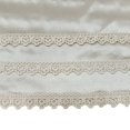 thumbnail image 4 of Jupon Femme Taille Élastique Dentelle Patchwork Satin Mini Jupe sous-Robe Nuisette, 4 of 5