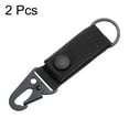 thumbnail image 3 of Duty Belt Key Holder, 2Pcs - Nylon Belt Keepers with Alloy Snap & D-Sharp Clip & Key Ring Keychain (Black), 3 of 6