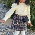 thumbnail image 4 of Toddler Girl's Cotton Long-Sleeved Round Neck Top and Skirt Set for 1-4 Years Old, 4 of 8