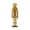 Gold-7.8in, variant on Antique Gold Standing Nutcracker Floor Statue, Vintage Textured Resin Christmas Soldier Nutcracker Ornament, Indoor Holiday Home Decor