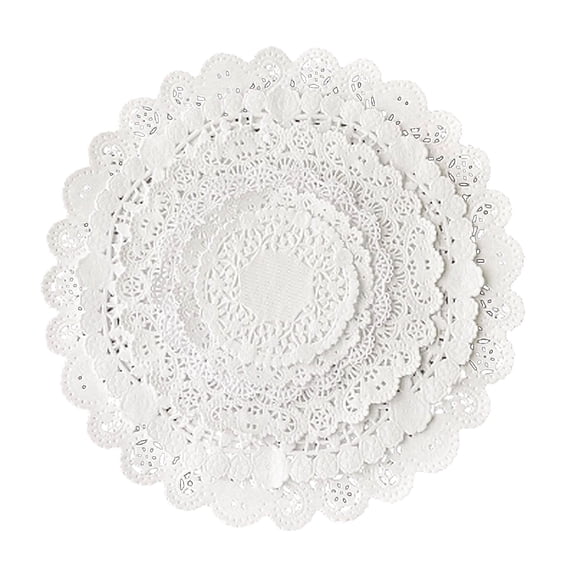 Baker Celebrations White Paper Lace Doilies, 150-Count Multi-Size Combo Pack