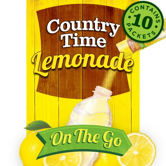 Country Time Lemonade Naturally Flavored Powdered Drink Mix, 10 ct