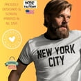 thumbnail image 2 of New York City Ringer Tee T-Shirt Retro Style Men's Shirt, 2 of 3