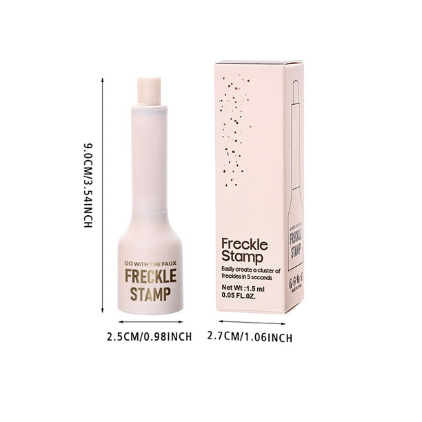 Faux Freckle Stamp Upgrade Liquid Freckle Pen Freckles Stamp Air Cushion Long Lasting Lifelike Freckles Stamp Marker for Natural Makeup