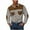 Coffee, variant on ZCFZJW Men's Western Cowboy Shirts Big and Tall Regular Fit Classic Long Sleeve Pearl Snap Casual Color Block Button Stretch Work Shirts with Two Chest Pockets Dark Gray S