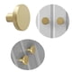 thumbnail image 4 of cabinet door handle round 6 pieces brushed brass, 4 of 4