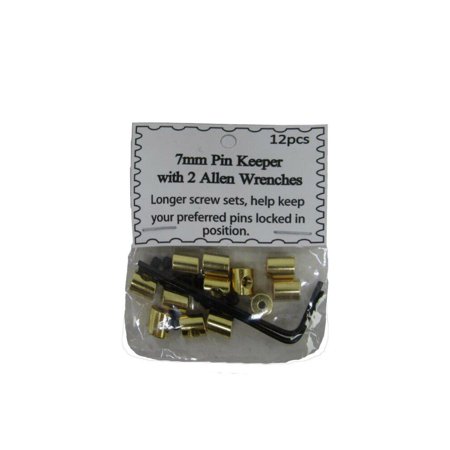 ( 60 Pieces ) 7mm Gold Pin Keepers w/ Allen Wrenches (backs Locks Locking)