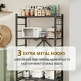 thumbnail image 6 of TBKLEY 4-Tier Folding Metal Shelving Unit, Heavy-Duty Storage Rack, Black, 6 of 9