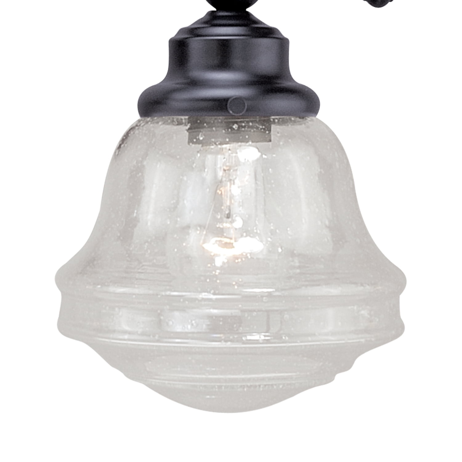 Bathroom Vanity Light Fixture - Seeded Glass Shade - Modern Farmhouse Lighting