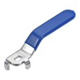 thumbnail image 1 of Lever Handle Iron Chrome Plated Replacement Quarter Turn With Plastic Grip Blue For Dn25 Ball Valve, 1 of 4