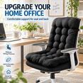 thumbnail image 6 of Integrated Chair Seat & Backrest Cushion, All-in-One Padded Chair Mat for Home Office Desk Chair, Washable Dining Chair Comfort Cover, G, 6 of 9