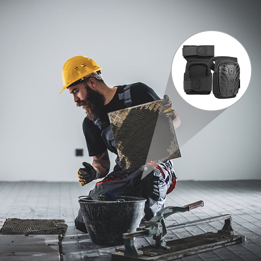 Sorven Gel Knee Pads for Construction Knee 1-Pair Professional Gel Knee Pads Wear Resistance Anti-slip for Working on Concrete Hardwood Floors Construction Work Welding Gardening Cleaning
