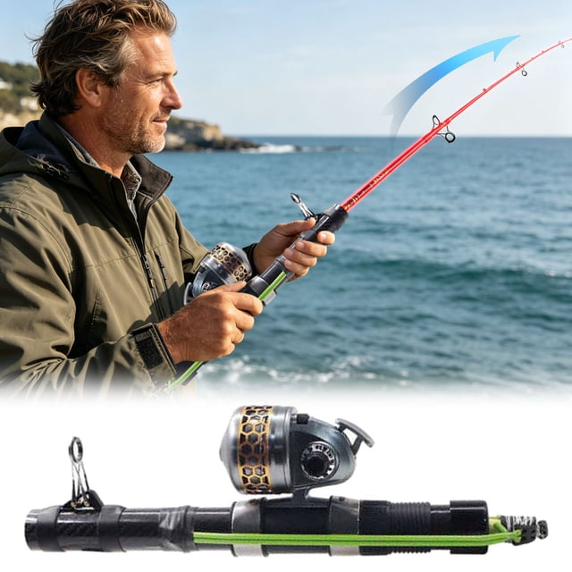 Kroder 2026 Catapult Rod Portable Catapult Rod Reel Rocket Pole For Outdoor Anglers Travel
