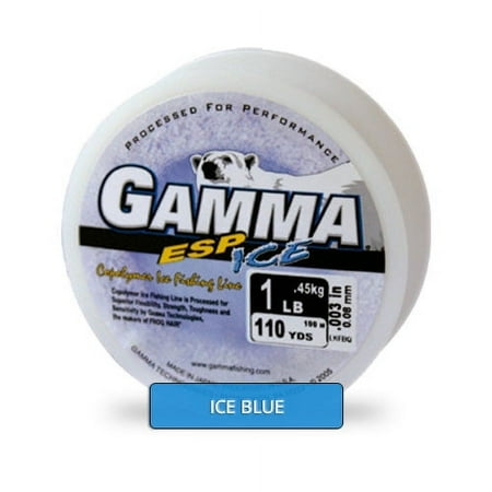 GAMMA Copolymer ESP Ice Fishing Line, Blue, 110yd, 2lb