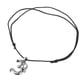 thumbnail image 3 of Moda Plata Sánscrito Yoga Gimnasia Colgante Collar Negro Cuerda Cadena Salvador Collar, 3 of 6
