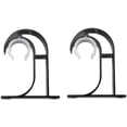 thumbnail image 1 of CHAO Paquete de 2 soportes para barra de cortina, soporte para barra de cortina para montaje en pared, soporte para montaje en techo, soporte para barra de cortina de aleación de zinc para dormitorio,, 1 of 5