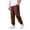 Red, variant on FINALGANG Boys Kids Solid Color High Waisted Jogger Pants Elastic Waistband Side Pockets Lightweight Casual Streetwear Trousers For Daily Wear White 5-6 Years