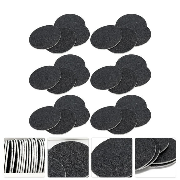 ROSENICE Black Carborundum Disposable Sandpaper Discs for Foot File Callus Remover 120 Pieces
