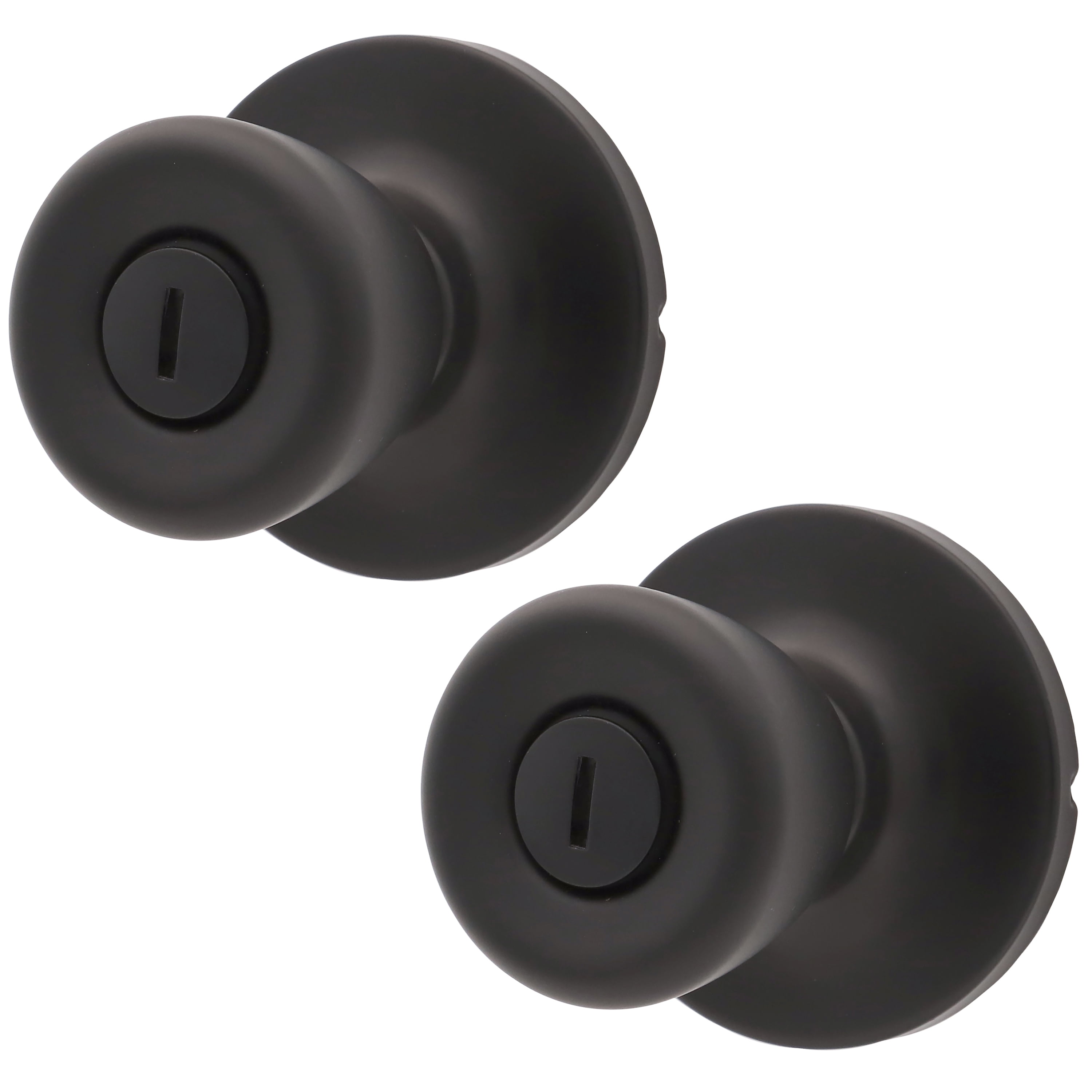 Lokhaus Privacy Tulip Doorknob Matte Black 2 Count