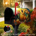 thumbnail image 2 of Fall Sunflower Magnetic Mailbox Cover Autumn Pumpkin Mailbox Wraps Waterproof Flower Mailbox Post Letter Box Covers Standard Size 21x18 Inches for Home Garden Yard Outside, 2 of 6