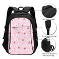 thumbnail image 3 of Vsdgher Hand Drawn Strawberry Print Travel Laptop Backpack, Laptops Backpack with USB Charging Port, Water Resistant Computer Bag Gift for Men & Women, 3 of 7