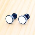thumbnail image 2 of Pendientes estilo nacional retro versión barra redonda pendientes hombres y mujeres tendencia personalidad titanio acero pendientes, 2 of 5