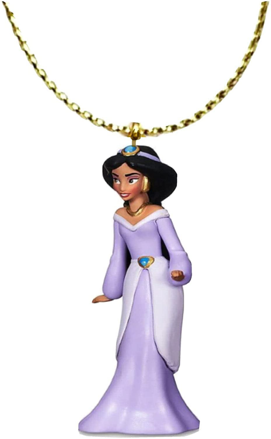 Purple Princess Jasmine PVC 3” Ornament Figure Aladdin Figurine Charm ...