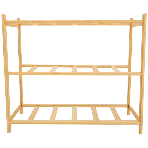 Zapatero de bambú Soporte para zapatos multicapa Organizador de zapatos de bambú Soporte para zapatos
