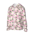 thumbnail image 2 of Xecao Daisies Flowers for Sun Shirt-A lightweight, hoodie-style long-sleeve UV protection garment designed for other outdoor activities., 2 of 9