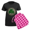 thumbnail image 5 of CafePress - Shamrock And Celtic Knots Pajamas - Women's Short Sleeve Print T-Shirt and Pants Dark Cotton Pajama Set, 5 of 7