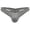 Grey, variant on Men's Exotic Triangle Briefs Strap Detailing Nighttime Apparel Black M