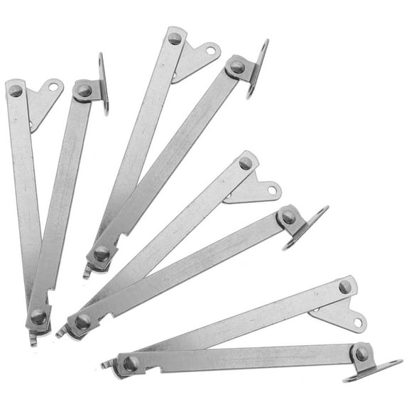 MLINS 4 Pcs Door Hinge Tie Rod Support 23.10X3.00X1.20CM Silver