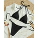 thumbnail image 3 of Conjunto de Bikini rosa para mujer, bañador Sexy con diseño de flores en 3D, Micro bañador con Push-Up, traje de baño de playa con anillo conectado, traje de baño triangular 2024, 3 of 5