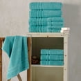 thumbnail image 5 of Jumbo Large Bath Sheets Towels 2 Pack Soft and Absorbent, 100% Cotton Towels (Teal Turquoise, Bath Sheet), 5 of 7