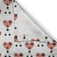 thumbnail image 4 of Ambesonne Ladybug Window Valance, Heart Shaped Bug Forms, 54" X 18", Charcoal Grey Pale Grey, 4 of 5