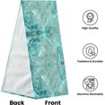 thumbnail image 7 of Newhomestyle Abstract Green Teal Marble Table Runner,for Table Center Home Party Wedding Holiday Indoor Outdoor,13x72 inch, 7 of 7