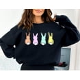 thumbnail image 4 of Pastel Bunnies Sweatshirt, Happy Easter Sweater, Easter Bunnies Sweatshirt, Easter Gift, Happy Easter, Easter Sweatshirt, 4 of 4